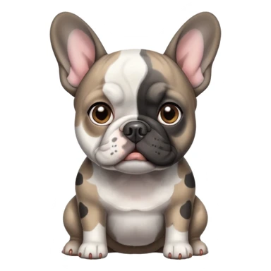 French bulldog Merle  sticker