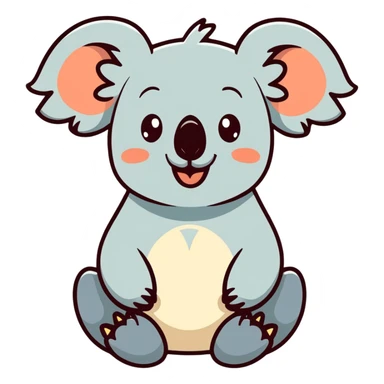 Koala laughing sticker
