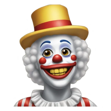 Food stamp clown sticker