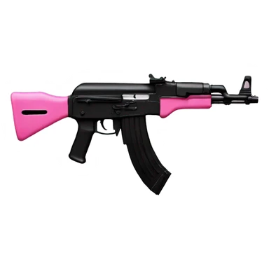 black and pink ak47 sticker