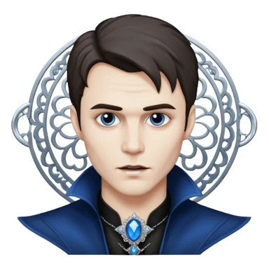 The vampire diaries Stefan blue ring sticker