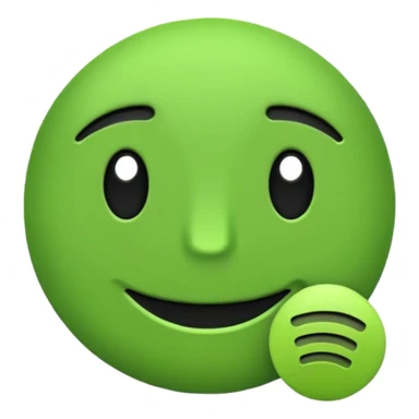 wygeneruj mi emoi animowane z logiem spotify prawdziwym logo sticker