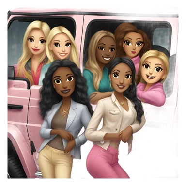 GWagon full of women sticker