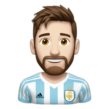 messi argentina shirt sticker