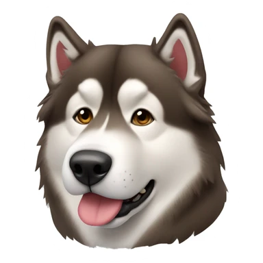 Brown Alaskan Malamute sticker