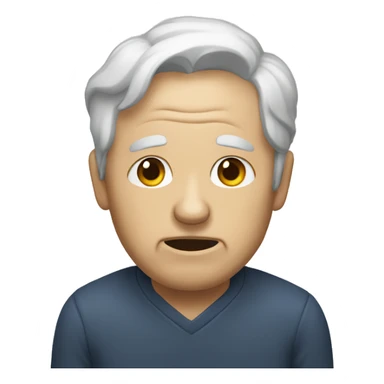 un vieil homme qui pleure sticker