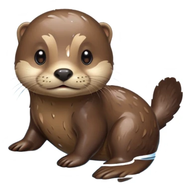 Otter hot sticker