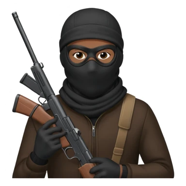 masked robber emoji sticker