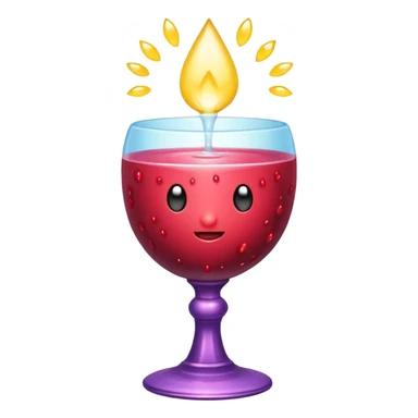 berry chalice overflowing with light nectar sticker