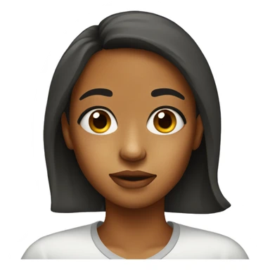 Girl with acne sticker