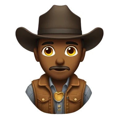 sad hot cowboy sticker