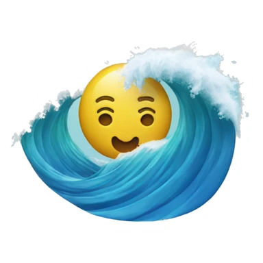 Wave with waste floating sticker