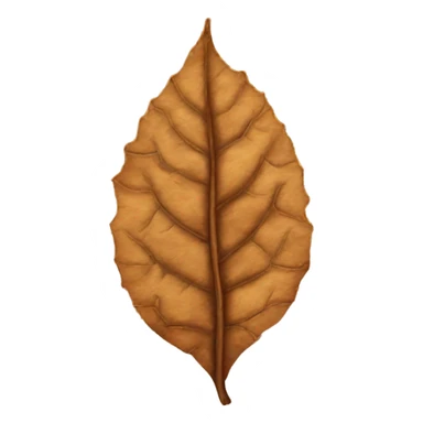 brown tobacco leaf sticker
