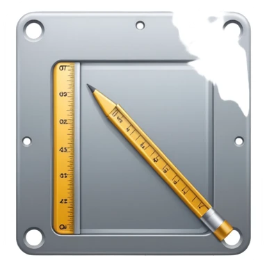 mac os icon square crop tool ruler sticker