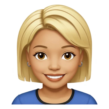 Tionne T-Boz Watkins with short blonde hair sticker