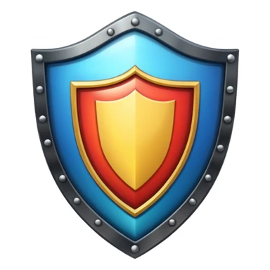 Yuvarlak Renkli Kalkan sticker