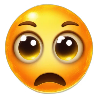 planet Sun with a cartoon godly face with big stupid eyes sticker