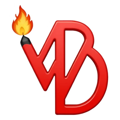 Punto negro adentro un símbolo de encendió en  Blanco y alado una letra N en rojo sticker