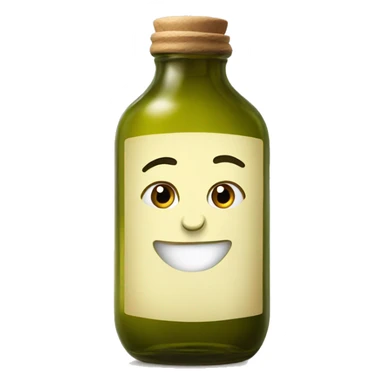 Olive oil in glass jar sticker