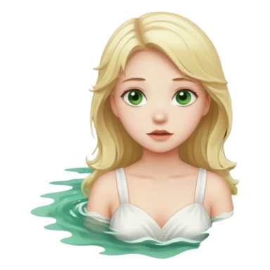 sad cs major who is a pretty girl with blond hair and green eyes drowning on ship sticker