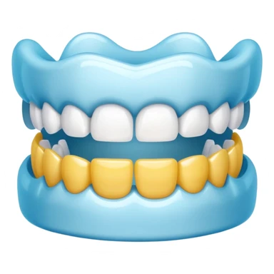 Teeth with aligner clips sticker