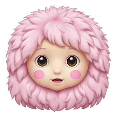 Furry Baby Pink Diary sticker