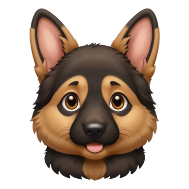 german shepard puppy sticker