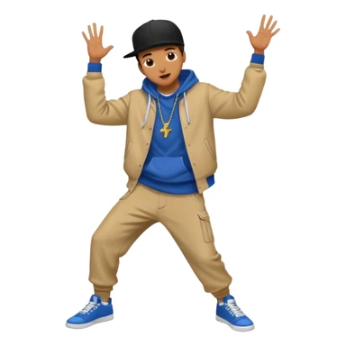 hip hop dance college kid sticker