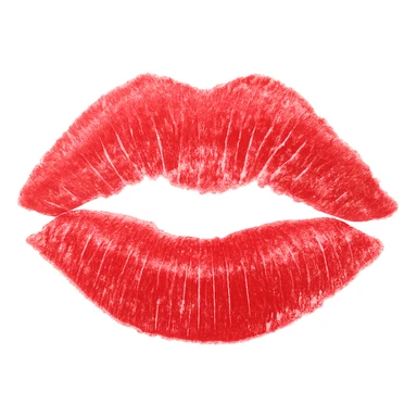 lipstick mark, remove background sticker