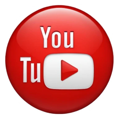 Crie um emoji da logo do YouTube para mim sticker