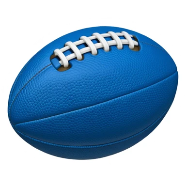 blue football ball sticker