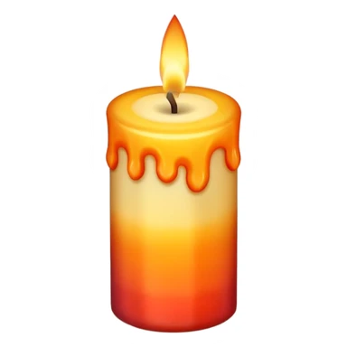 Candle in random Colors sticker