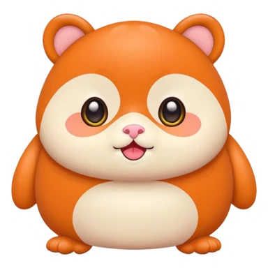 Cute animal sticker, chubby style, big eyes, kawaii illustration, soft colors, bold outline, flat vector design, simple cute pose, transparent background sticker