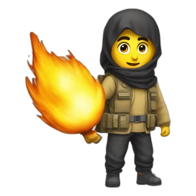 Musulman avec des ceinture explosive sticker