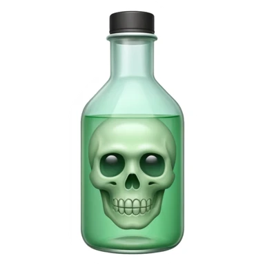 creepy embalming fluid bottle sticker