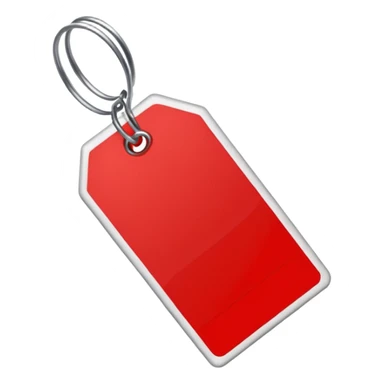 red white Price tag sticker