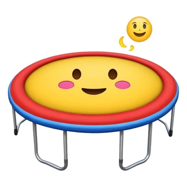 A emoji trampoline (only the trampoline) sticker