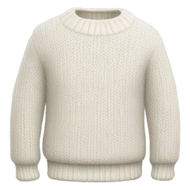 White knit sweater sticker