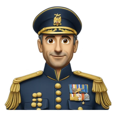 ÉRIC ZEMMOUR president français militaire médaille sticker