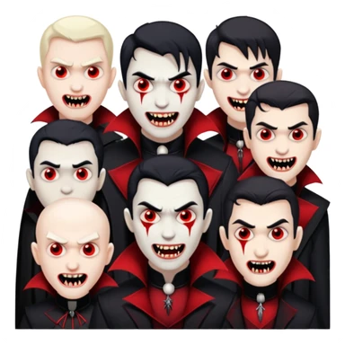 men Vampires sticker