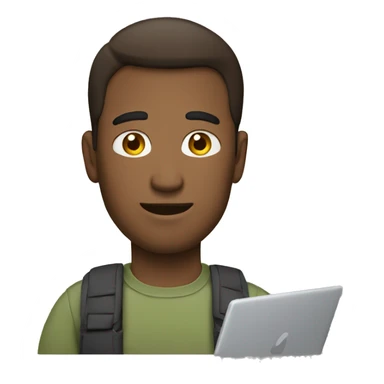  men with loptop sticker