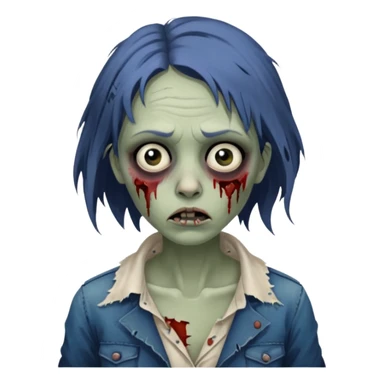 parisian zombie french woman  sticker