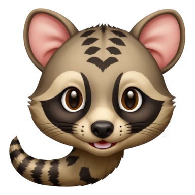 yummy face on civet sticker