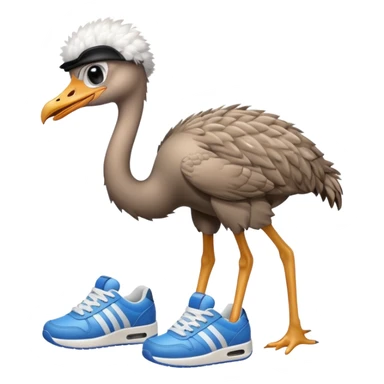  ostrich-in-sneakers sticker