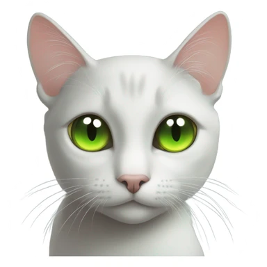 Black cat with Green eyes eating Fish  sticker