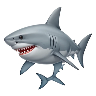 Shark with a blunt in its mouth sticker