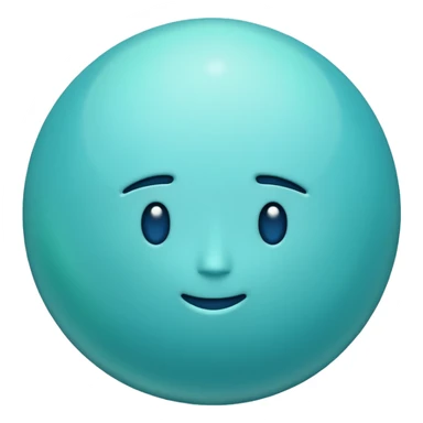 planet uranus emoji which is copayable with rings like saturn but vertical 90 you know right sticker