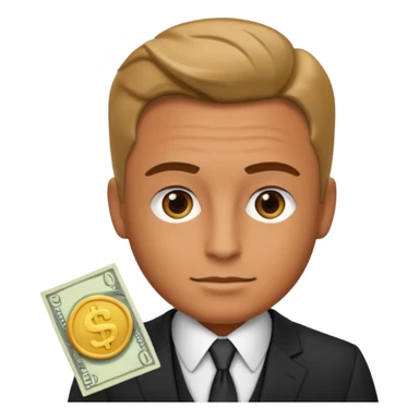 Man With Cash  sticker