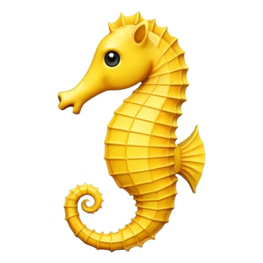 Yellow seahorse emoji lost media sticker