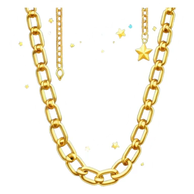 fantasy magic heavenly golden chains low poly sticker